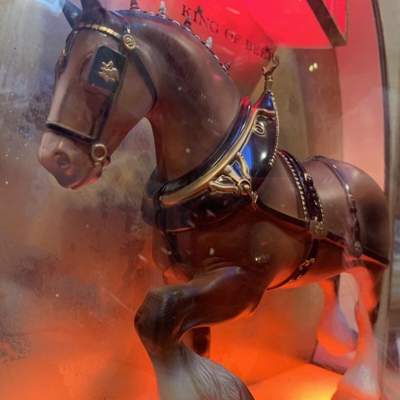 Budweiser Clydesdale Horse Bubble Dome Lights Works Perfectly! 15”x20”x7” Deep! - Picture 4 of 6